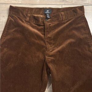 H&M Men’s Dark Brown Corduroy Trousers